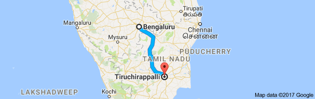 Bangalore to Trichy route, distance, time and road conditions