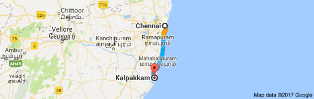 Chennai to Kalpakkam  route, distance, time and road conditions