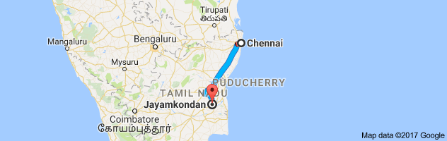 Chennai to Jayankondam route, distance, time and road conditions