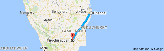 Chennai to Trichy route, distance, time and road conditions