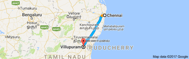 Chennai to Villupuram route, distance, time and road conditions