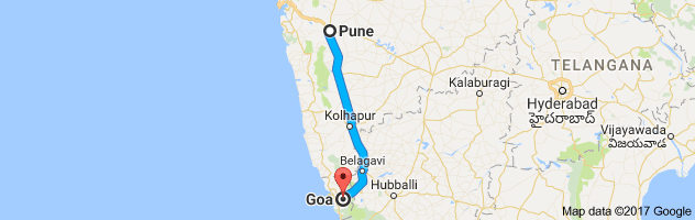 Pune to Goa   route, distance, time and road conditions