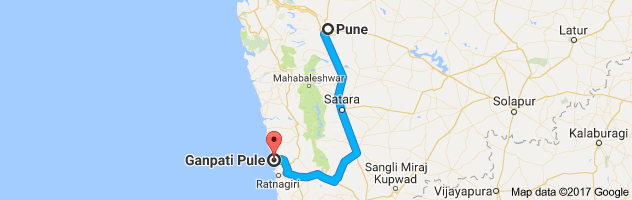 Pune to Ganpatipule   route, distance, time and road conditions