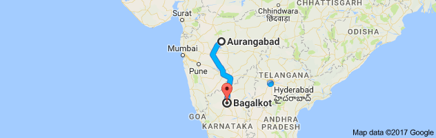 Aurangabad to Bagalkot route, distance, time and road conditions