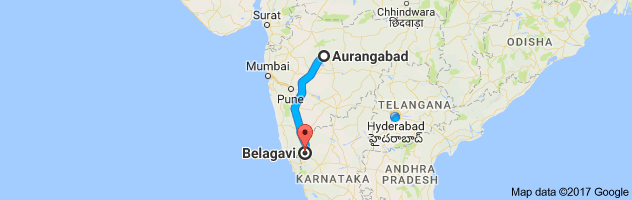 Aurangabad to Belgaum route, distance, time and road conditions