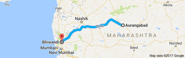 Aurangabad to Bhiwandi route, distance, time and road conditions