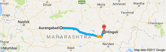 Aurangabad to Hingoli  route, distance, time and road conditions