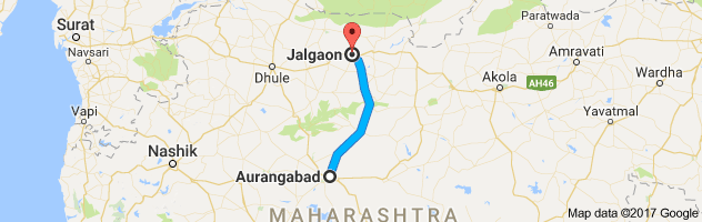 Aurangabad to Jalgaon route, distance, time and road conditions