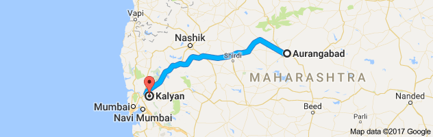 Aurangabad to Kalyan route, distance, time and road conditions