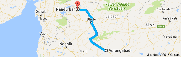 Aurangabad to Nandurbar route, distance, time and road conditions