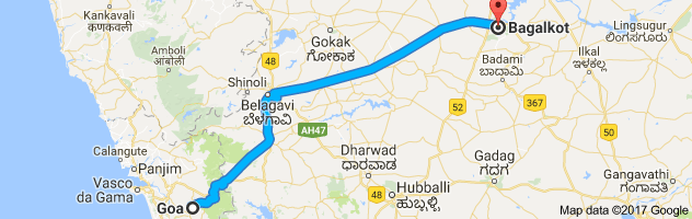 Goa to Bhatkal route, distance, time and road conditions