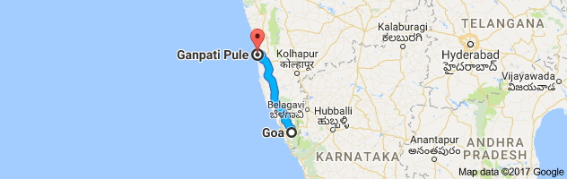 Goa to Ganpati Pule route, distance, time and road conditions