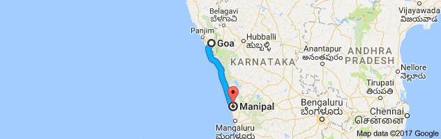 Goa to Manipal route, distance, time and road conditions