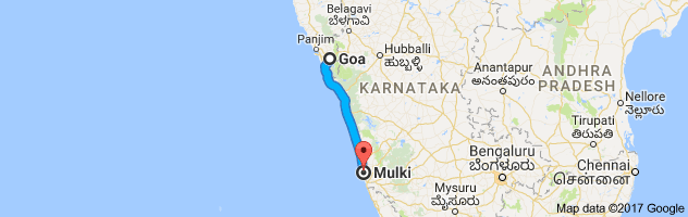 Goa to Mulki route, distance, time and road conditions