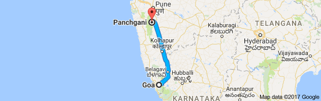 Goa to Panchgani  route, distance, time and road conditions