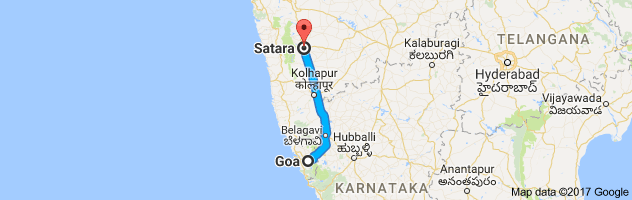 Goa to Satara   route, distance, time and road conditions