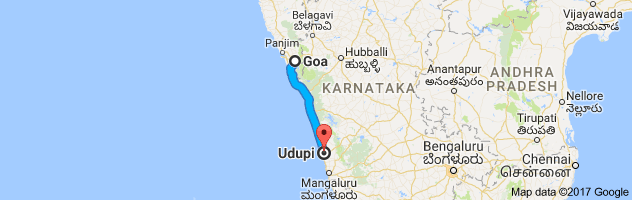 Goa to Udupi route, distance, time and road conditions