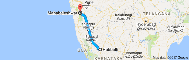 Hubli to Mahabaleshwar  route, distance, time and road conditions