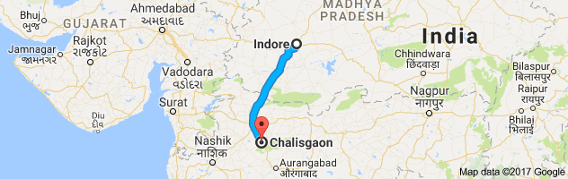 Indore to Chalisgaon route, distance, time and road conditions