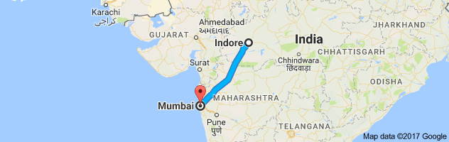 Indore to Mumbai route, distance, time and road conditions