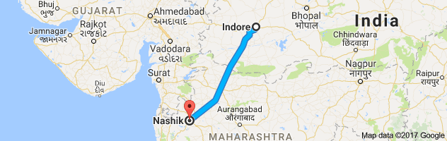 Indore to Nashik route, distance, time and road conditions