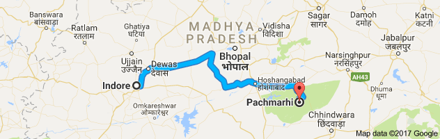 Indore to Pachmarhi route, distance, time and road conditions