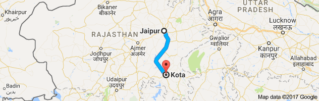 Jaipur to Kota route, distance, time and road conditions