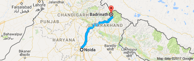 Noida to  Badrinath  route, distance, time and road conditions