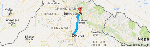 Noida to  Dehradun  route, distance, time and road conditions