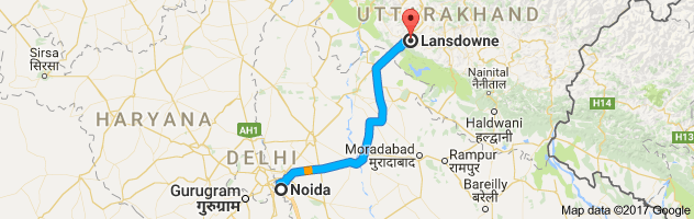 Noida to  Lansdowne   route, distance, time and road conditions