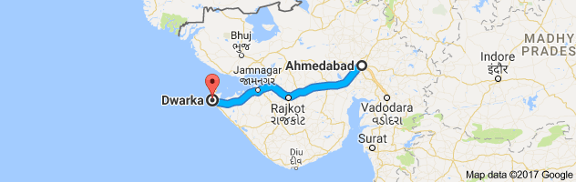 Ahmedabad to Dwarka route, distance, time and road conditions