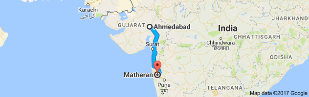 Ahmedabad to Matheran route, distance, time and road conditions