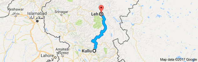 Kullu to Leh route, distance, time and road conditions