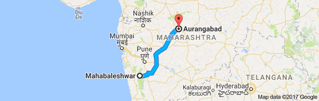 Mahabaleshwar to Aurangabad route, distance, time and road conditions