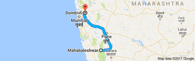 Mahabaleshwar to Dombivli route, distance, time and road conditions