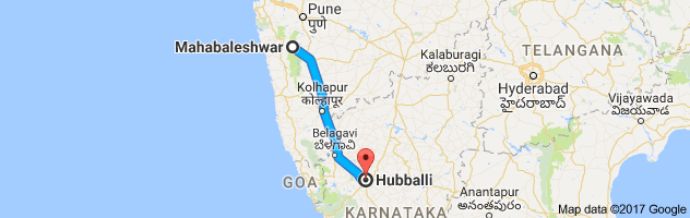 Mahabaleshwar to Hubli route, distance, time and road conditions