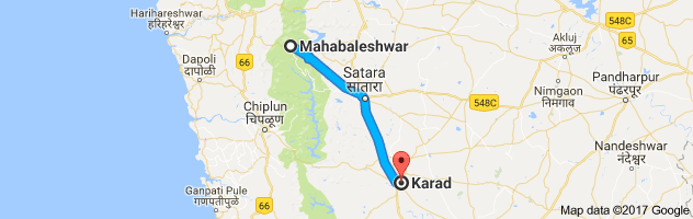 Mahabaleshwar to Karad route, distance, time and road conditions