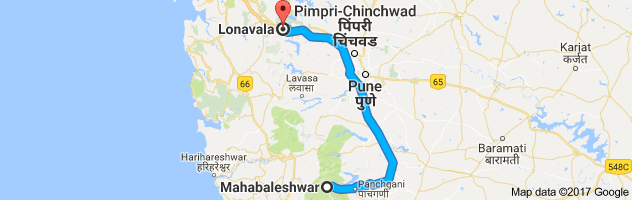 Mahabaleshwar to Lonavala route, distance, time and road conditions