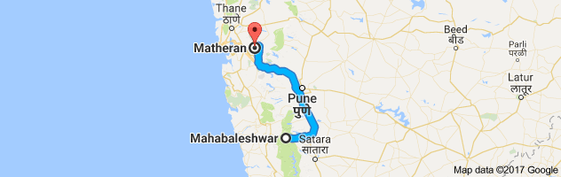 Mahabaleshwar to Matheran route, distance, time and road conditions