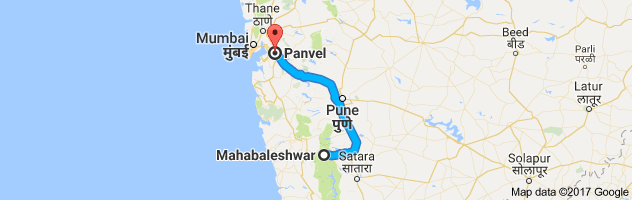 Mahabaleshwar to Panvel route, distance, time and road conditions