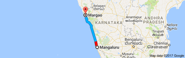 Mangalore to Madgaon route, distance, time and road conditions