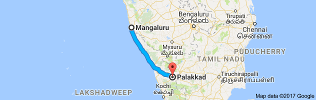 Mangalore to Palakkad route, distance, time and road conditions