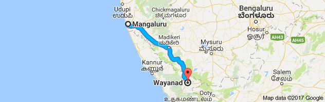 Mangalore to Wayanad route, distance, time and road conditions