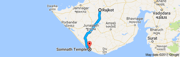 Rajkot to Somnath route, distance, time and road conditions