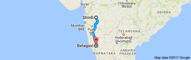 Shirdi to Belgaum route, distance, time and road conditions