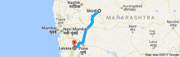 Shirdi to Lavasa route, distance, time and road conditions