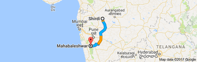 Shirdi to Mahabaleshwar route, distance, time and road conditions