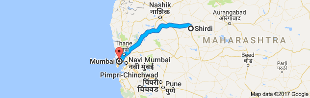 Shirdi to Mumbai route, distance, time and road conditions