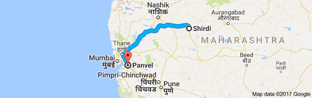 Shirdi to Panvel route, distance, time and road conditions