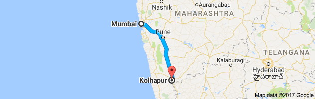 Mumbai to kolhapur route, distance, time and road conditions